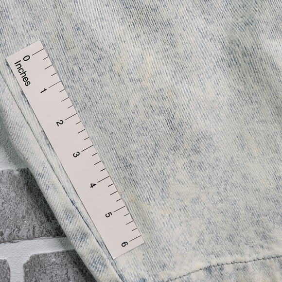 Cap Ferrat Vintage 80's 90's Acid Washed Mom Jean Shorts Jorts Women's Size 7 - Picture 12 of 15